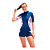 Speedo  футболка для плавания женская Prt ls rash Speedo (XS, blue-purple)